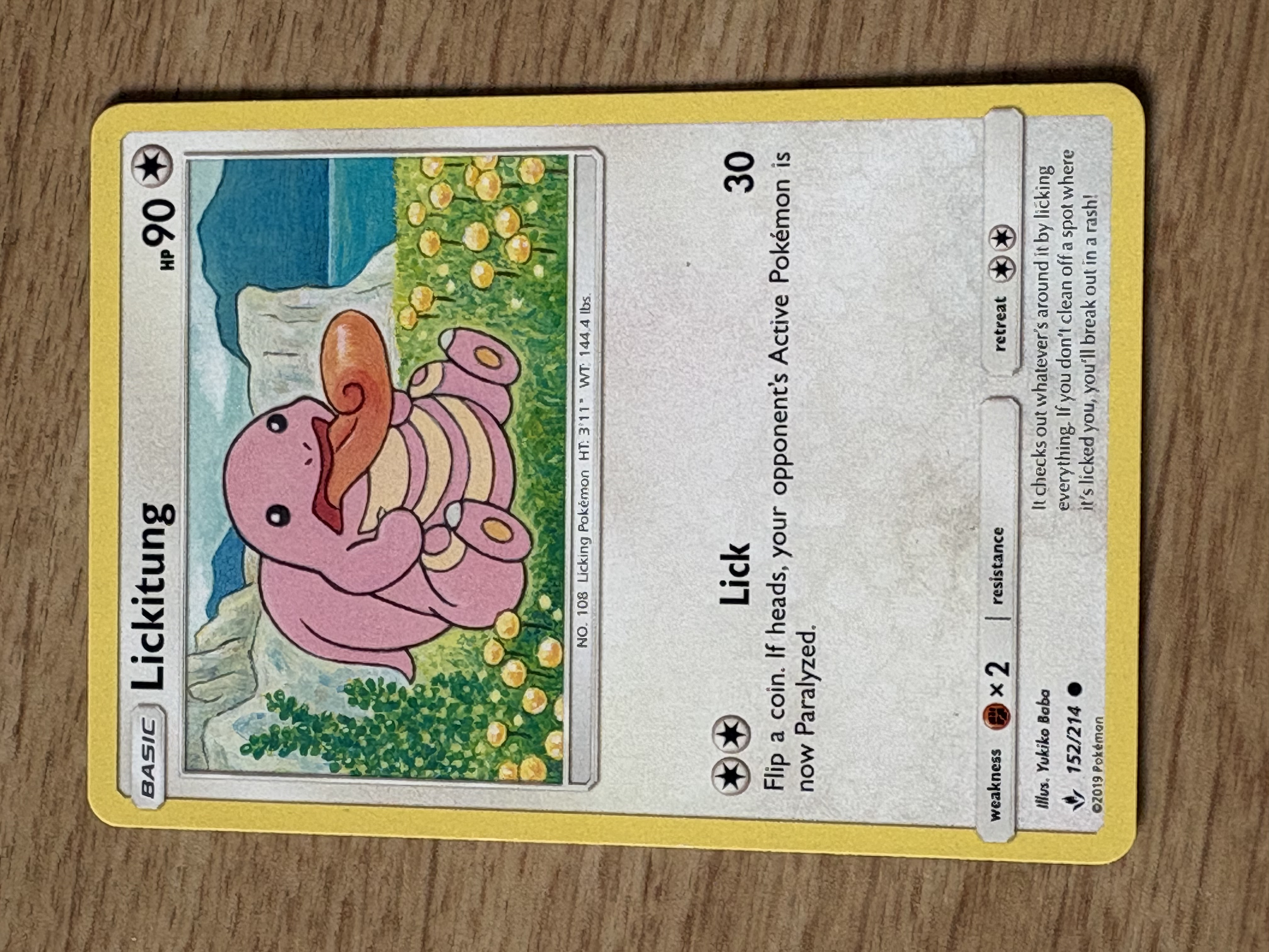 2019 - Lickitung - HP 90 - 152/214 - V