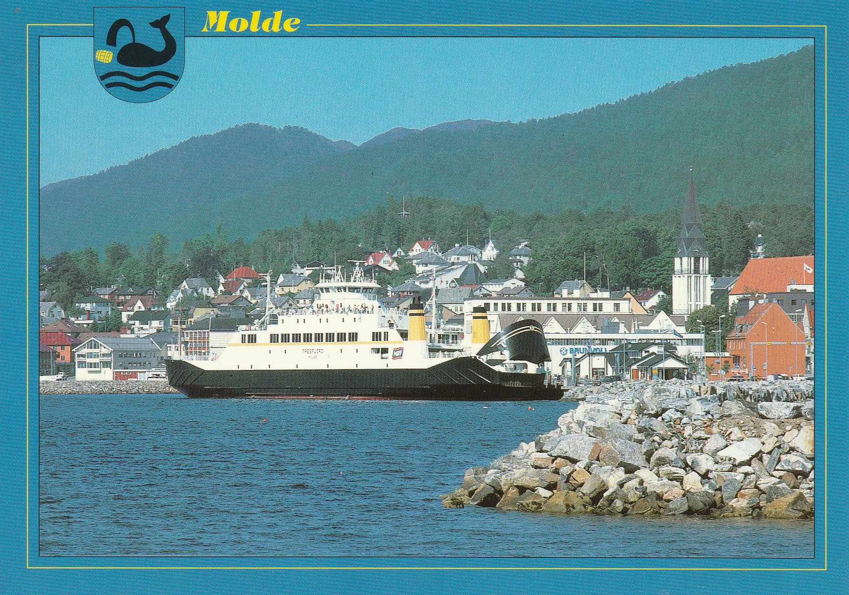 B/F Tresfjord ved kai i Molde . Normann 01-T-C-90