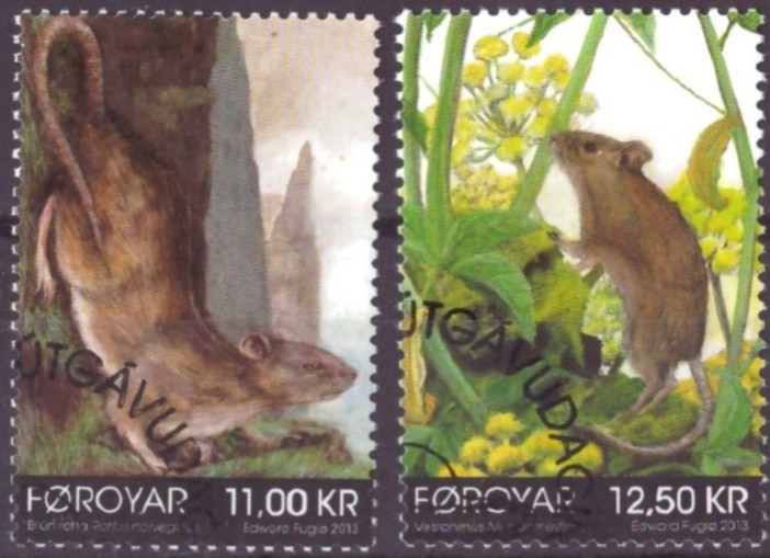 FÆRØYANE. AFA 781-82. PENT RUNDSTEMPLA.    (47,-)