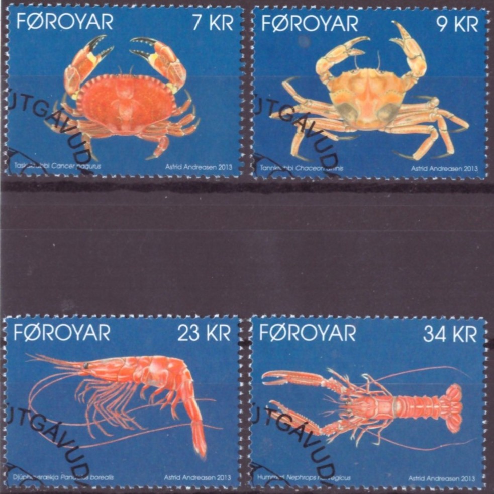 FÆRØYANE. AFA 774-77. PENT RUNDSTEMPLA.   (146,-)