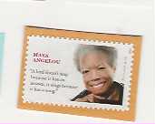 MAYA ANGELOU , USA POSTKLIPP