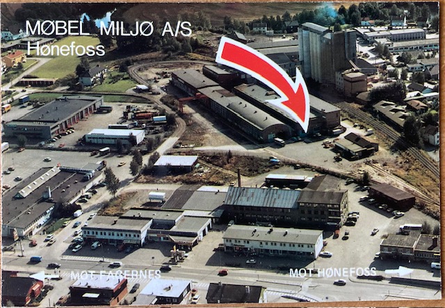 HØNEFOSS Møbel miljø a/s reklamekort