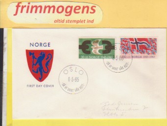 Frigjøringen,  Norge FDC NK 562-63 (49017)