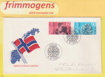 Gustav Vigeland,  Norge FDC NK 632-33 (49021)