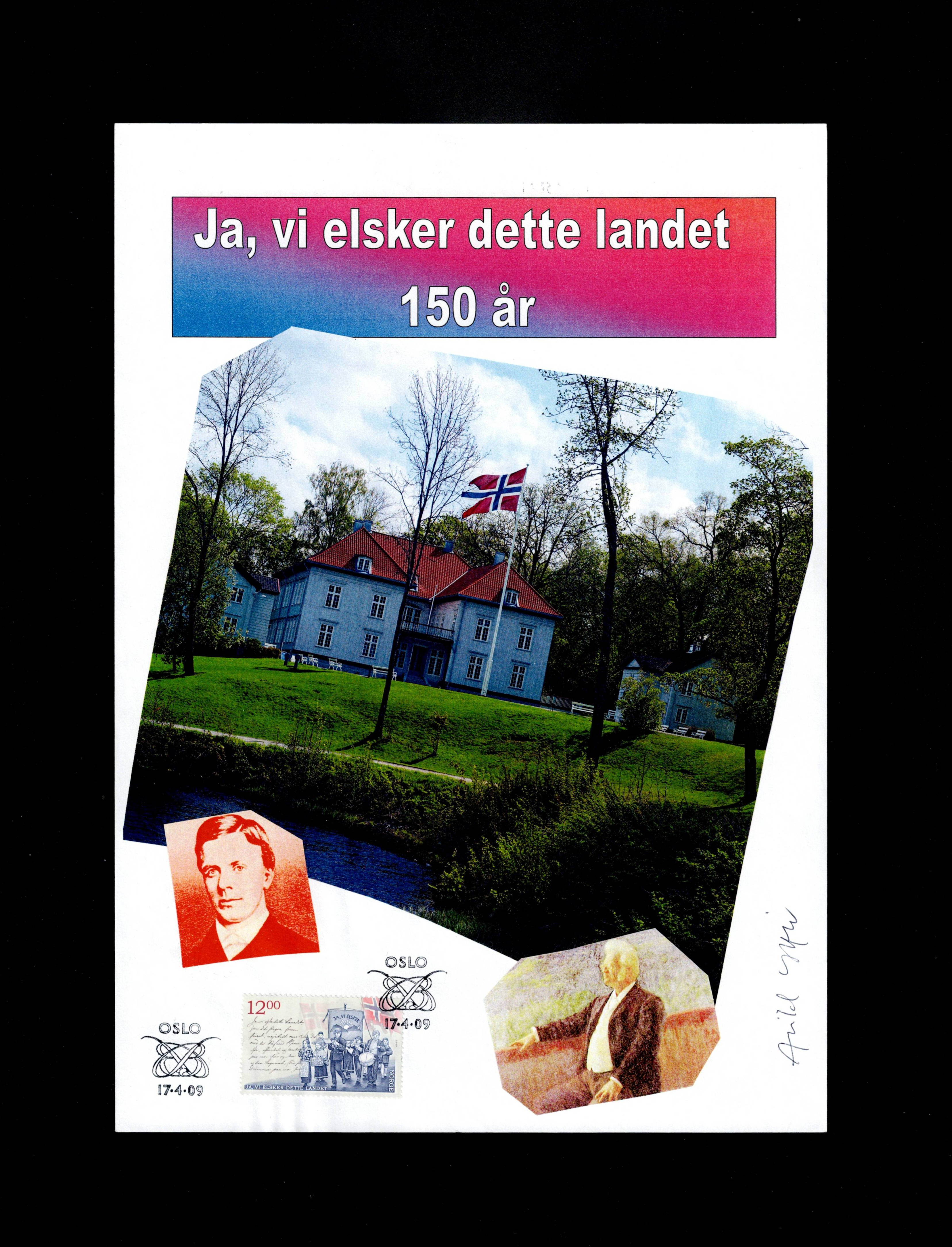FDC 2009 NK1714 Ja vi elsker signert Arild Yttri
