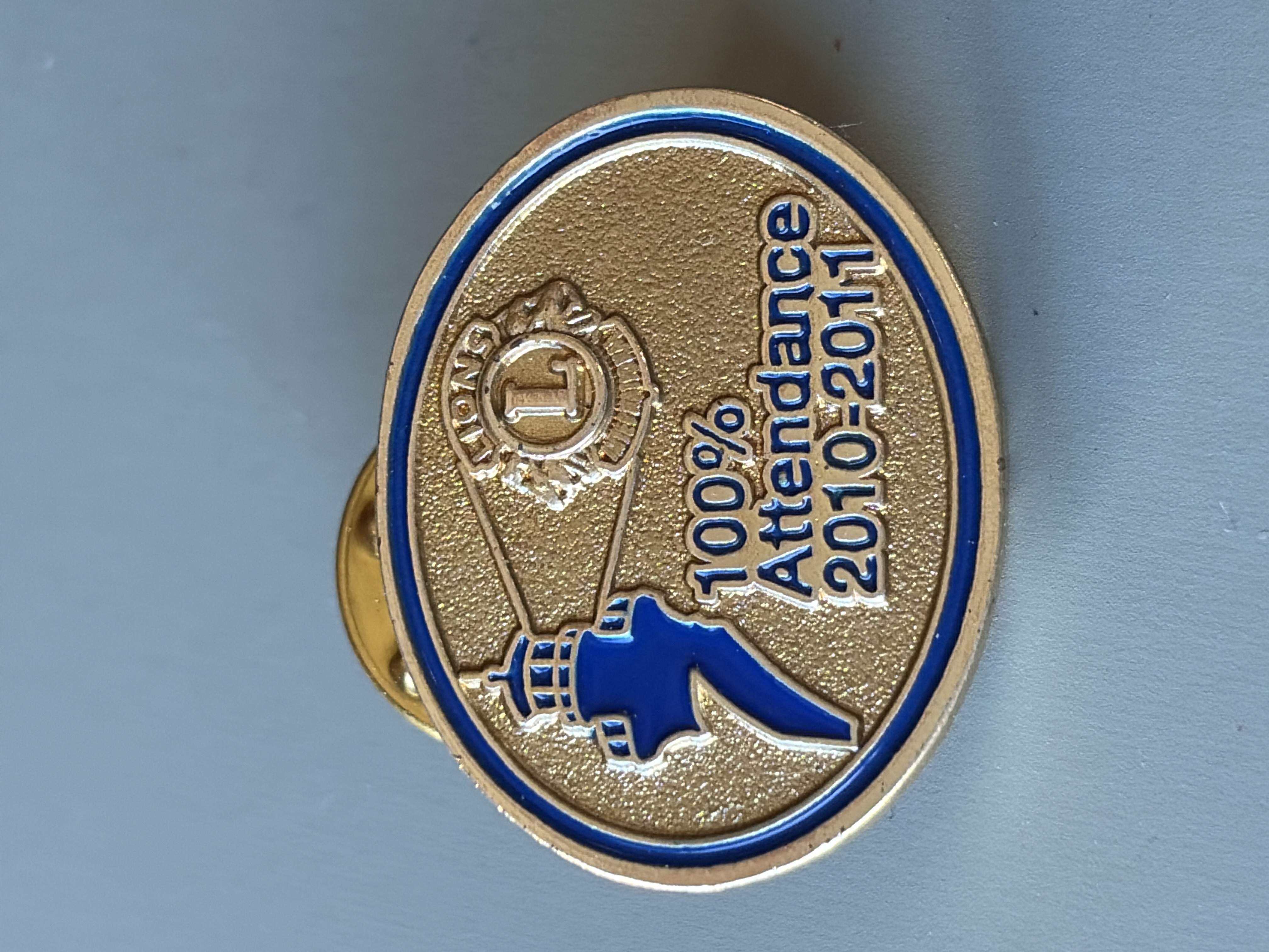 Lions Club - 100 % Attendance 2010-2011