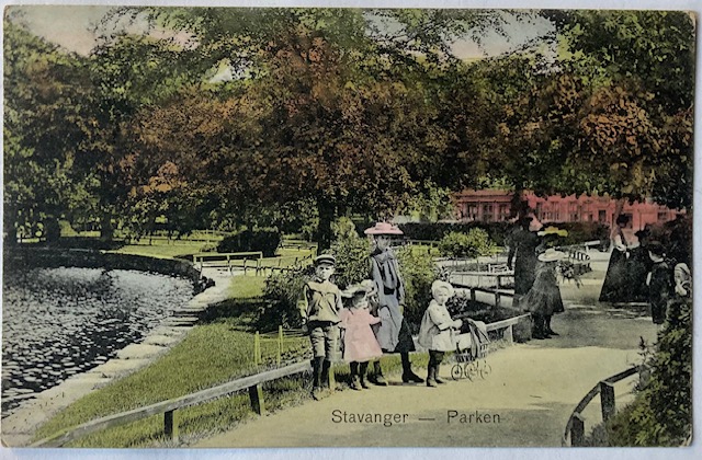 STAVANGER parken med barn & barnevogn br. 1909