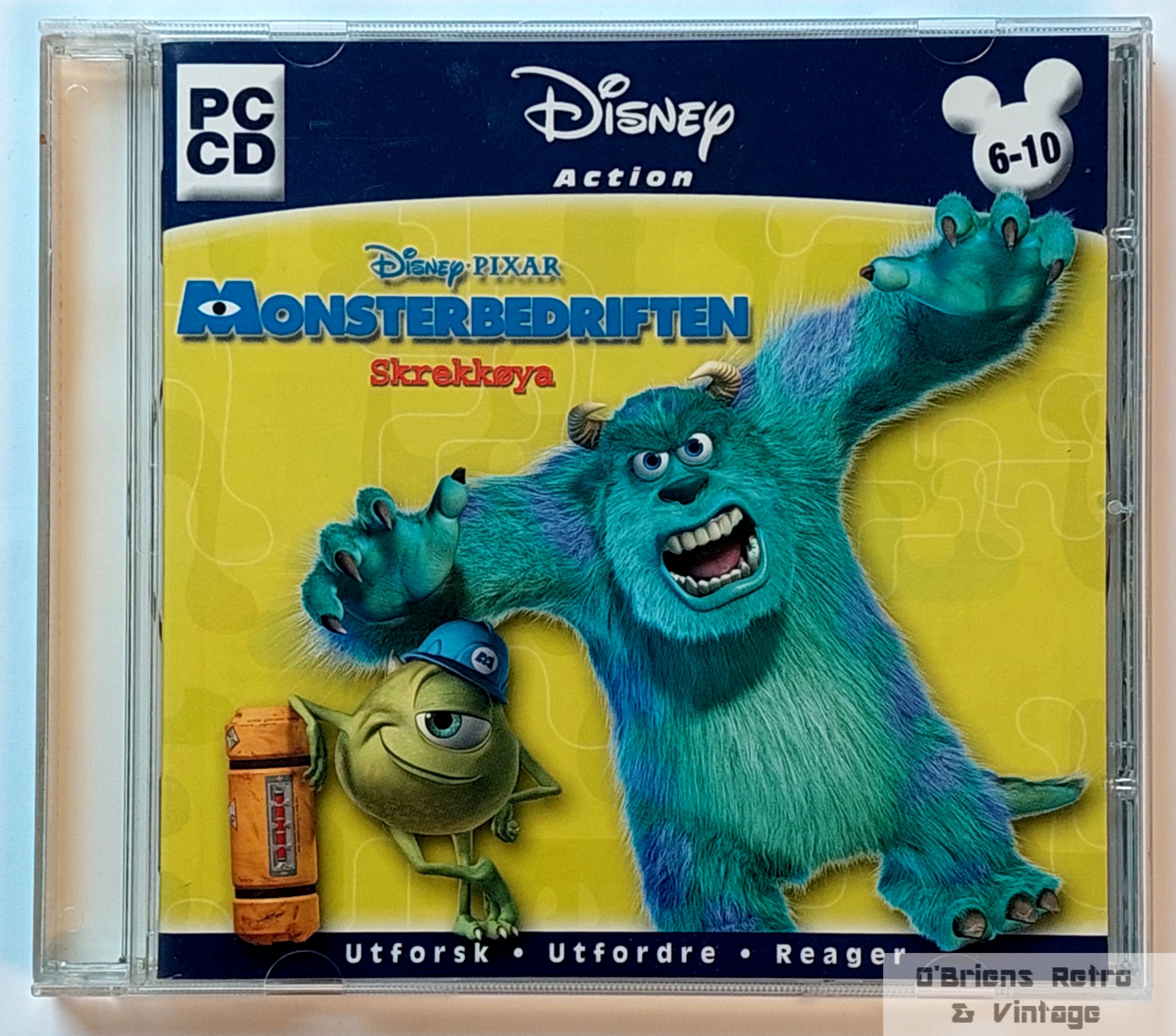 Monsterbedriften: Skrekkøya - Retro Disney PC-spill - CD-ROM