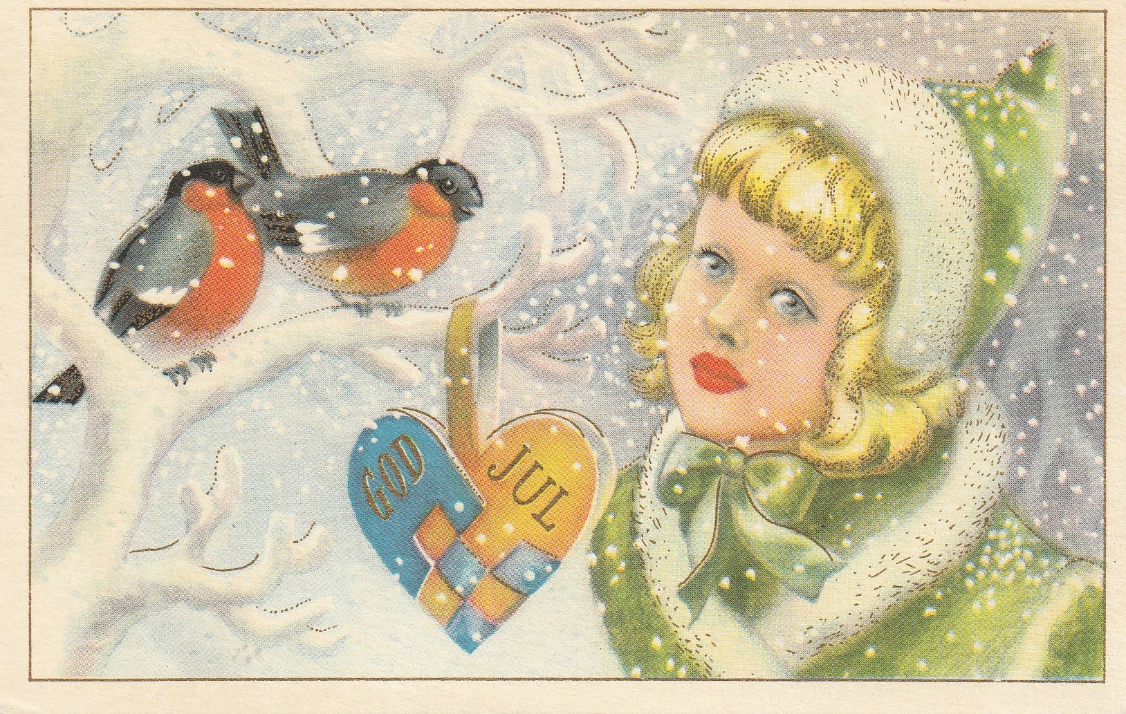 Eldre kort : God Jul .Børrehaug & Co B 59/4 Pst