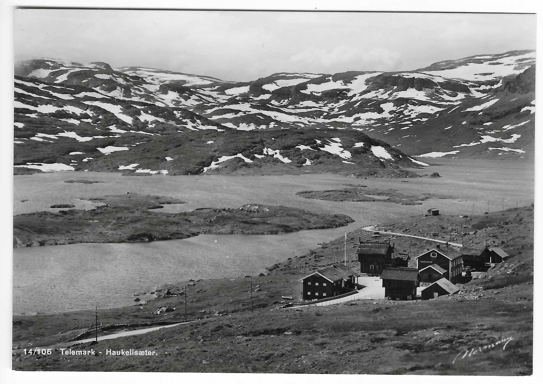 Haukelisæter. 40t?. Bra motiv. Normann 14/106.