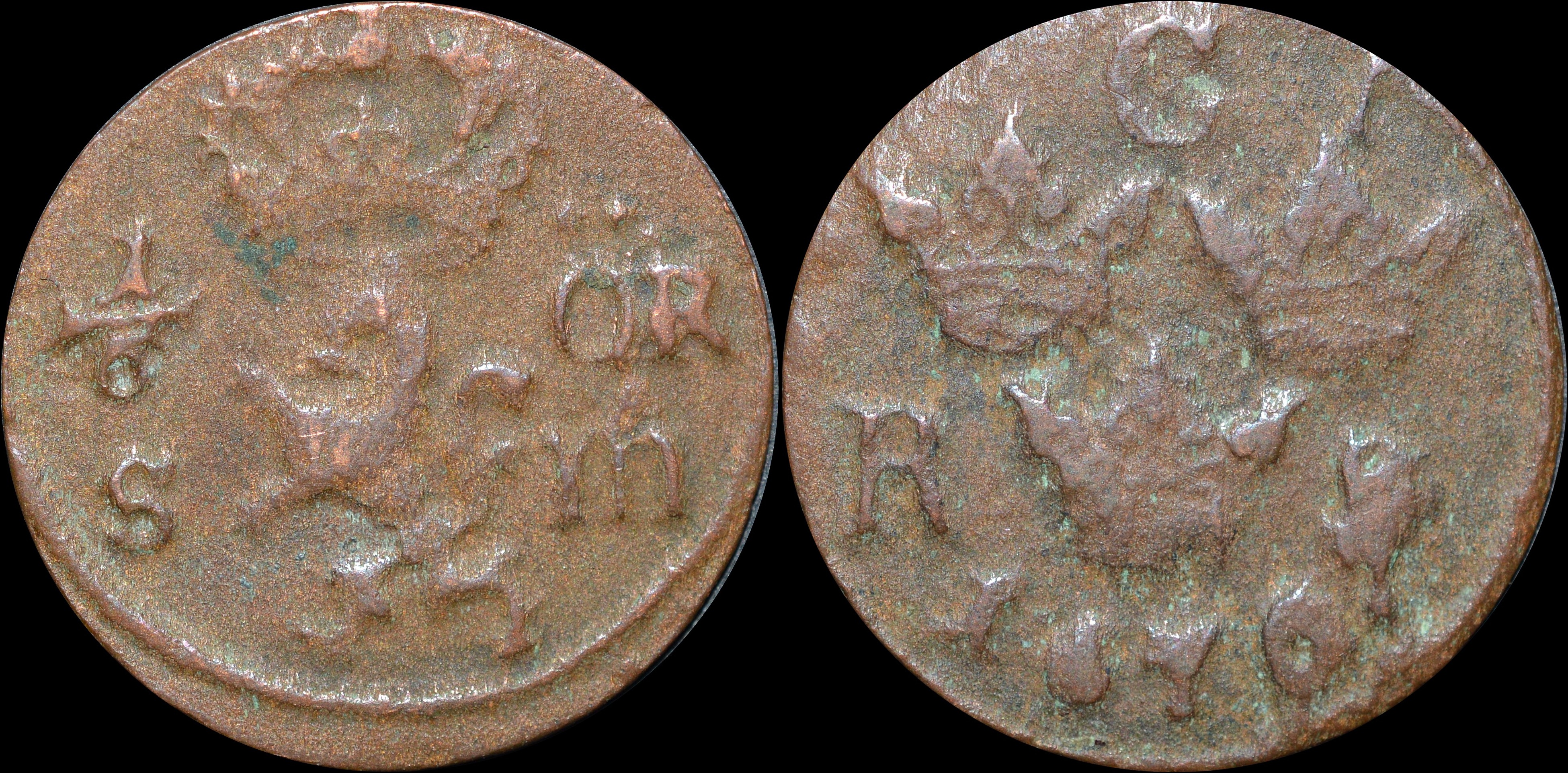 NorCollect:  Sverige 1/6 Øre 1670