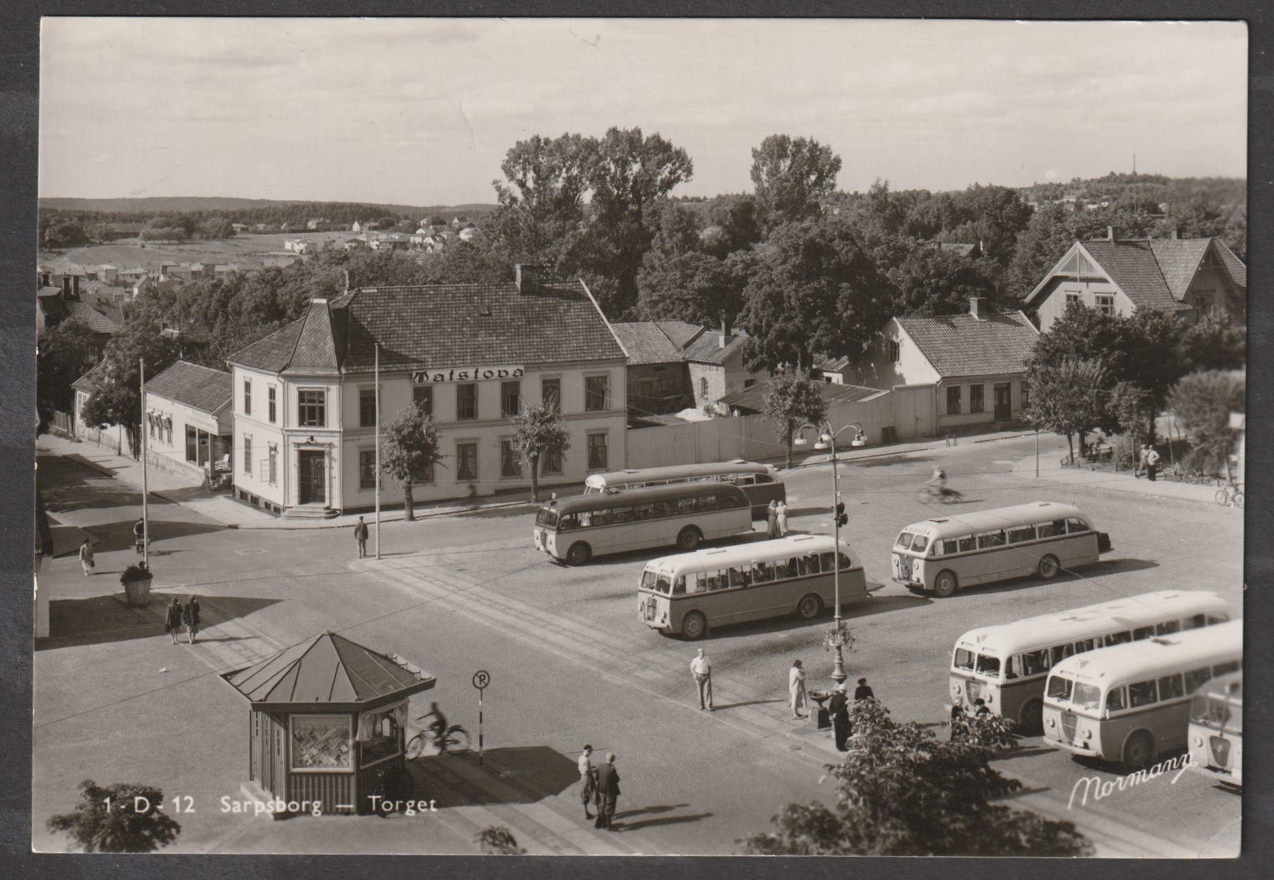 Sarpsborg - Torget. Busser. Normann 1-D-12
