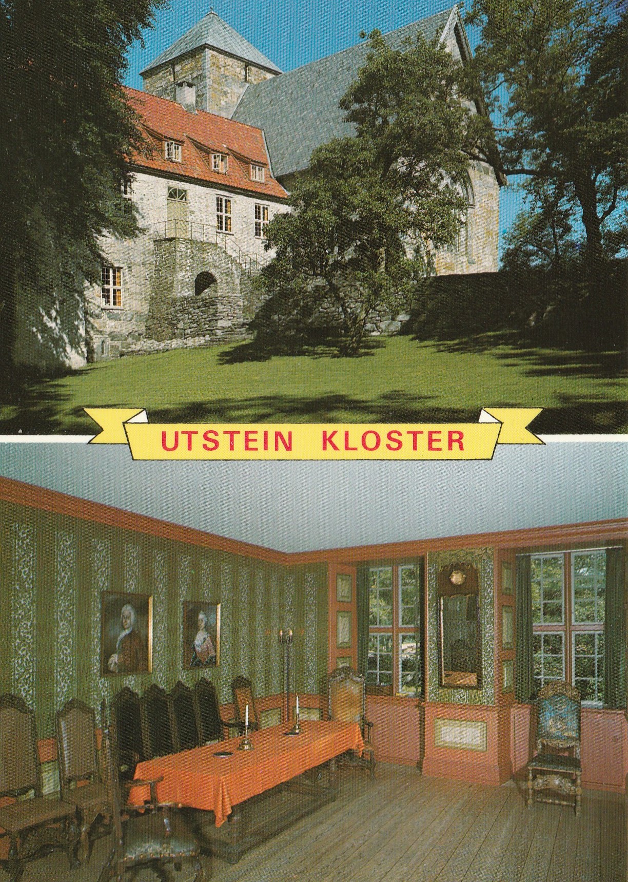 Utstein Kloster , Mosterøy pr. Stavanger . Normann 01-L-23-4