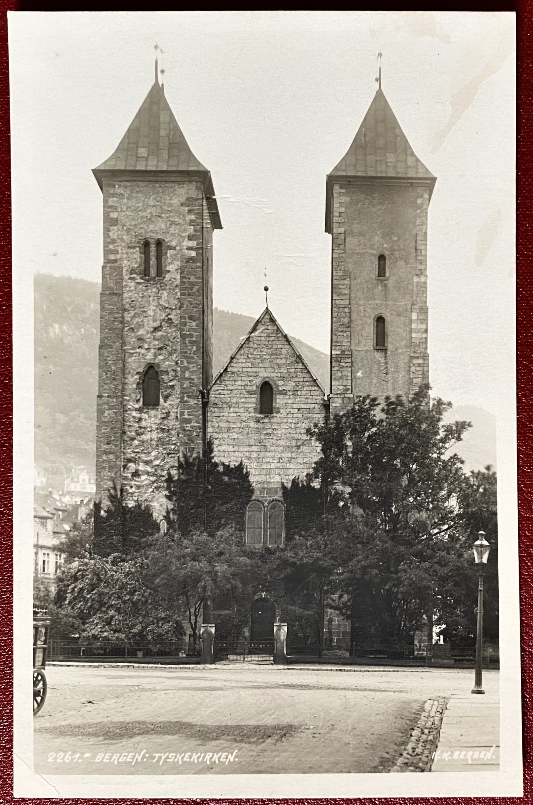 Kort Tyskekirken St Bergensbanen 1931