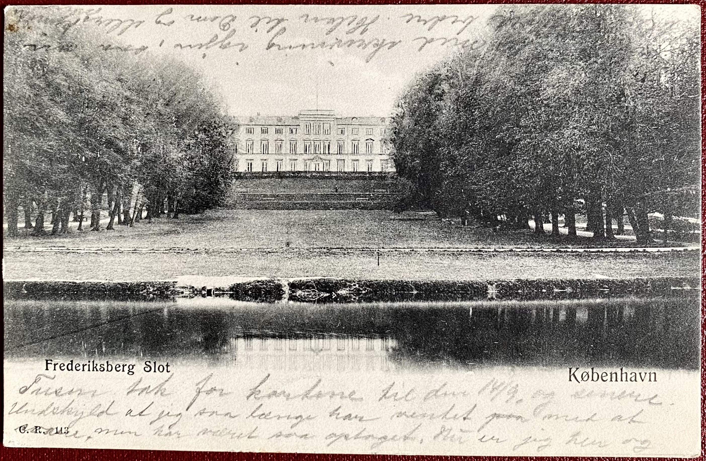 Kort København Frederiksberg Slot Adr Christianssund St 1904