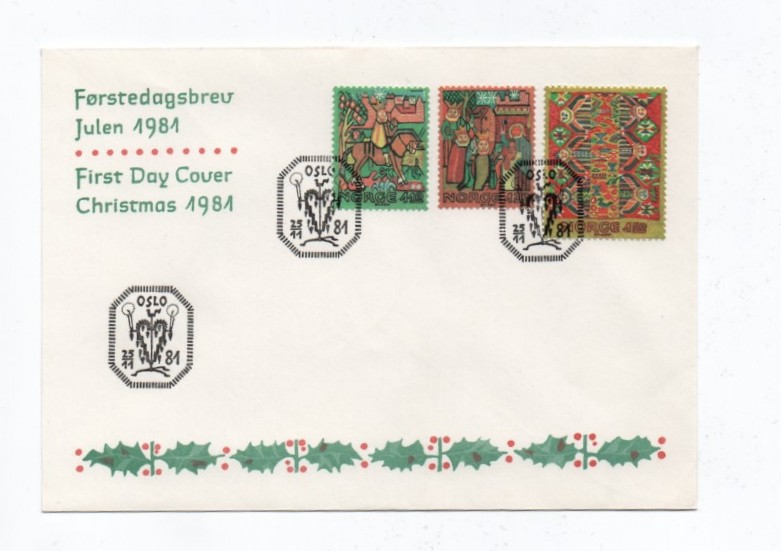 NK 898- 900 Norsk Billedvev/Juleposten 1981