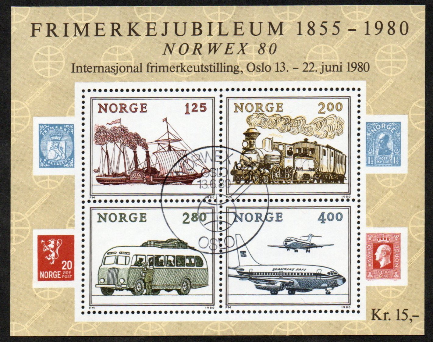 NK 865-868 BL 3 Miniatyrark Norwex 80
