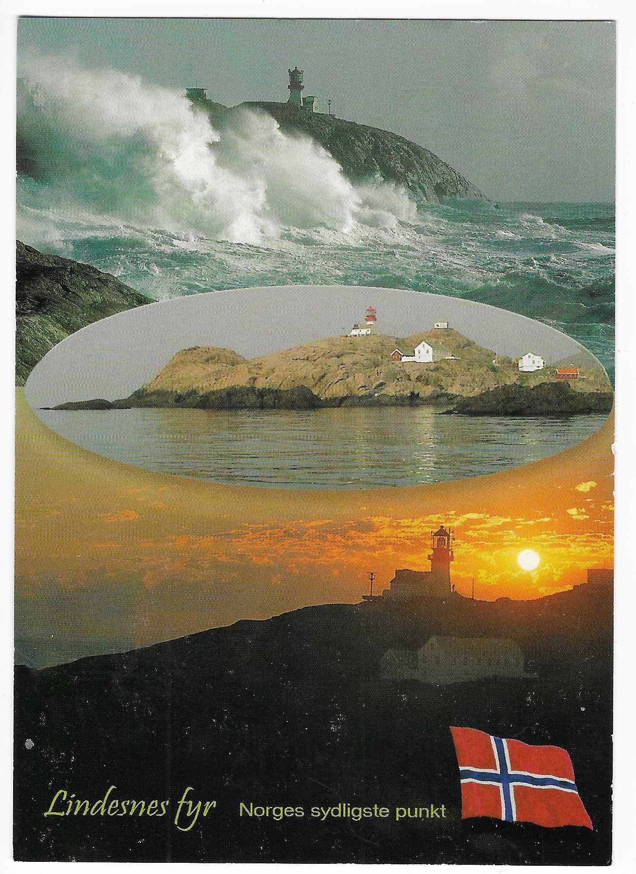 Lindesnes Fyr. Norges sydligste punkt.  Gallleri Lindesnes.