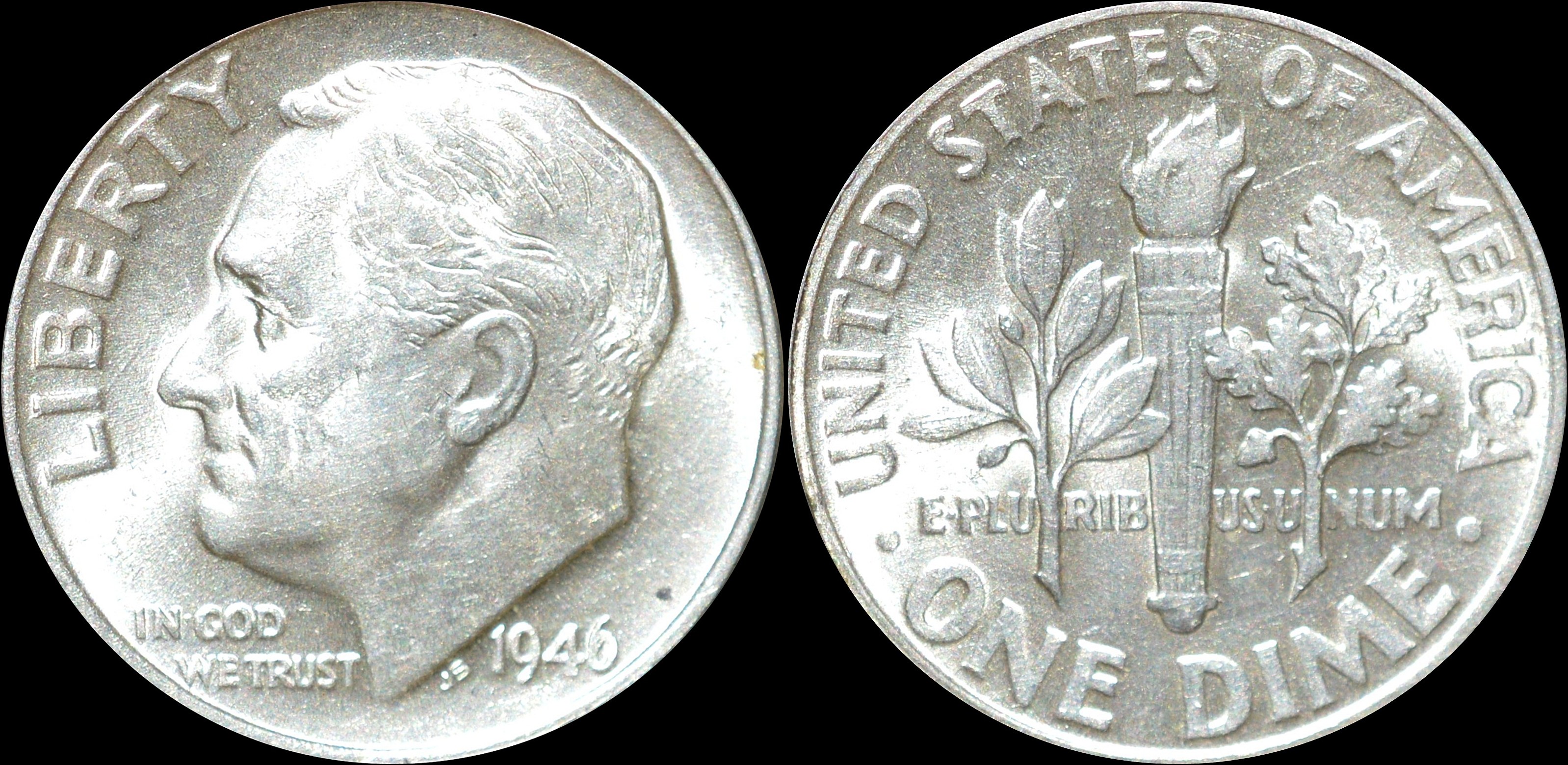 NorCollect: USA 1 Dime 1946 Sølv