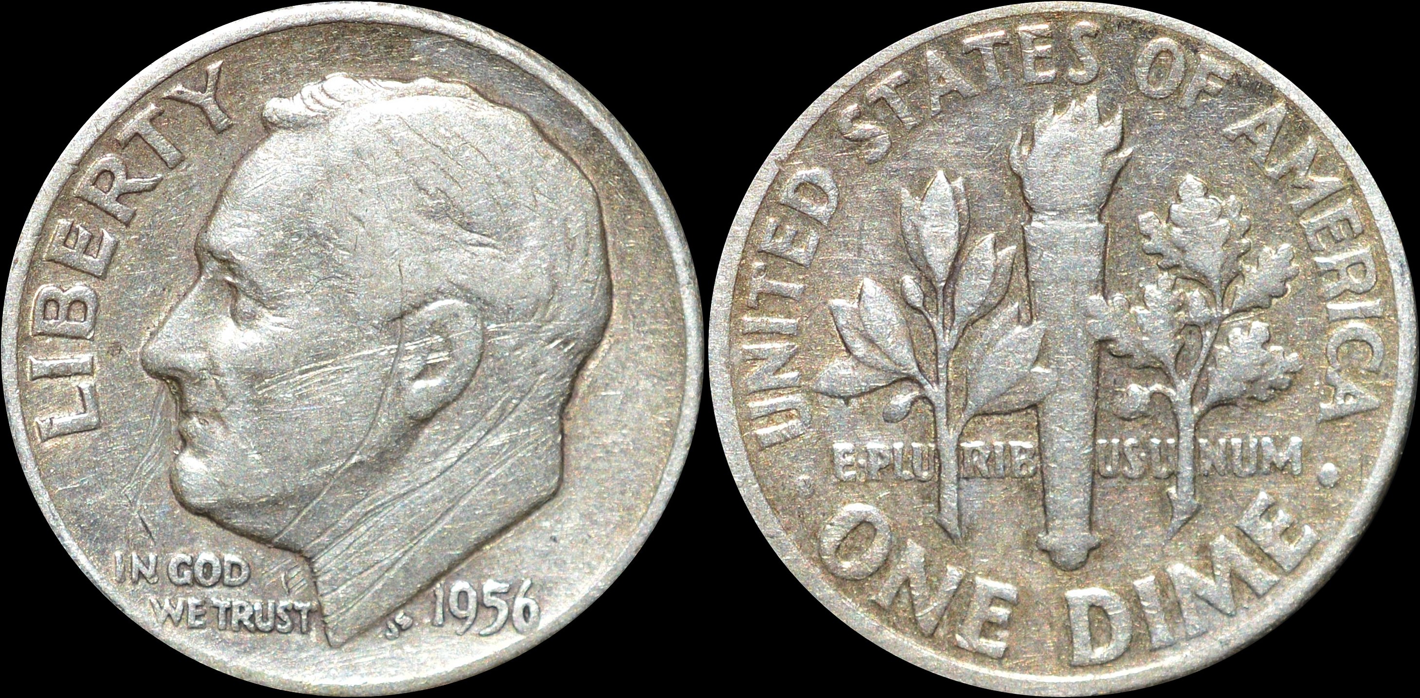 NorCollect: USA 1 Dime 1956 Sølv