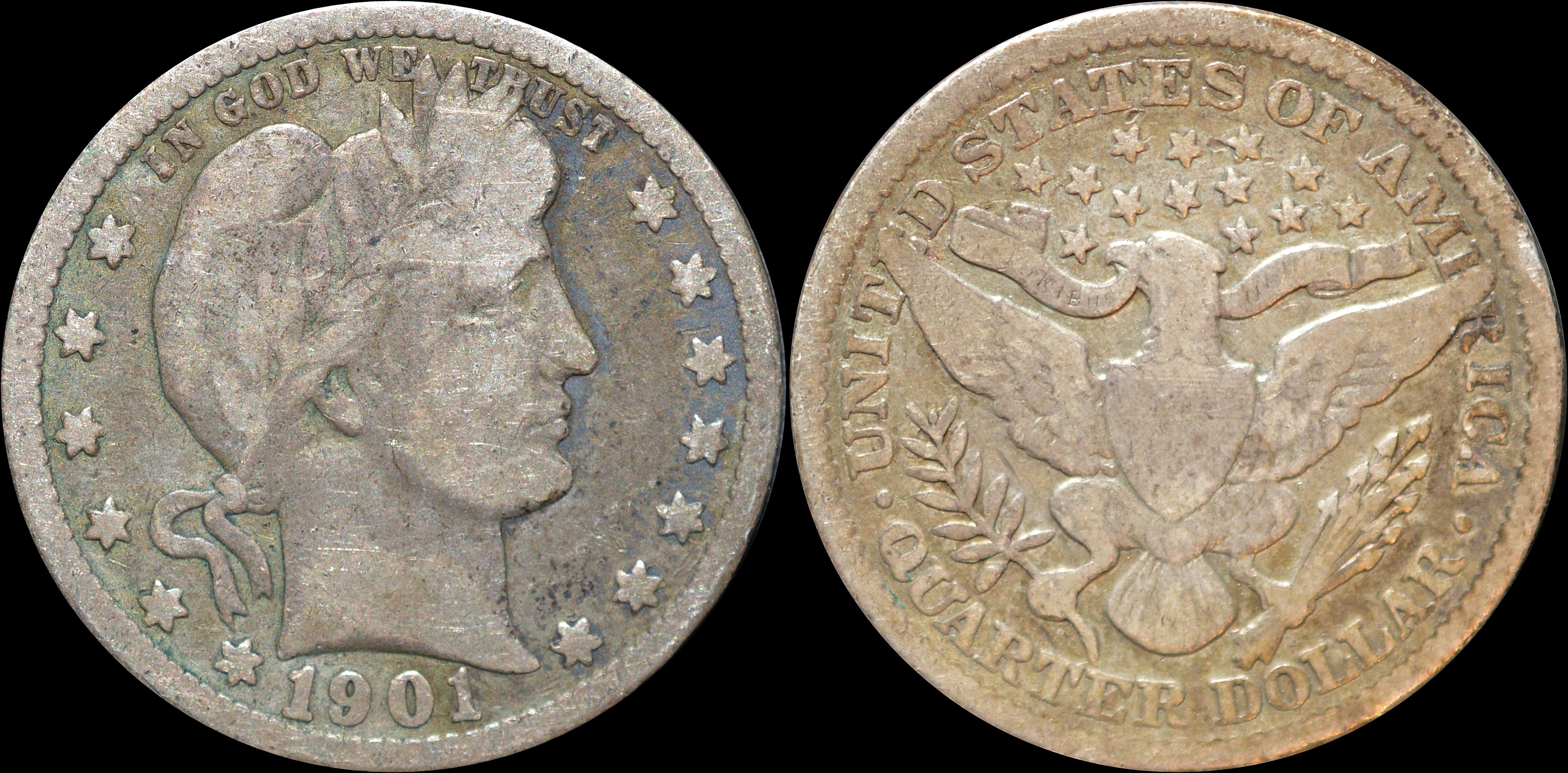 NorCollect: USA 1 Quarter 1901 Sølv