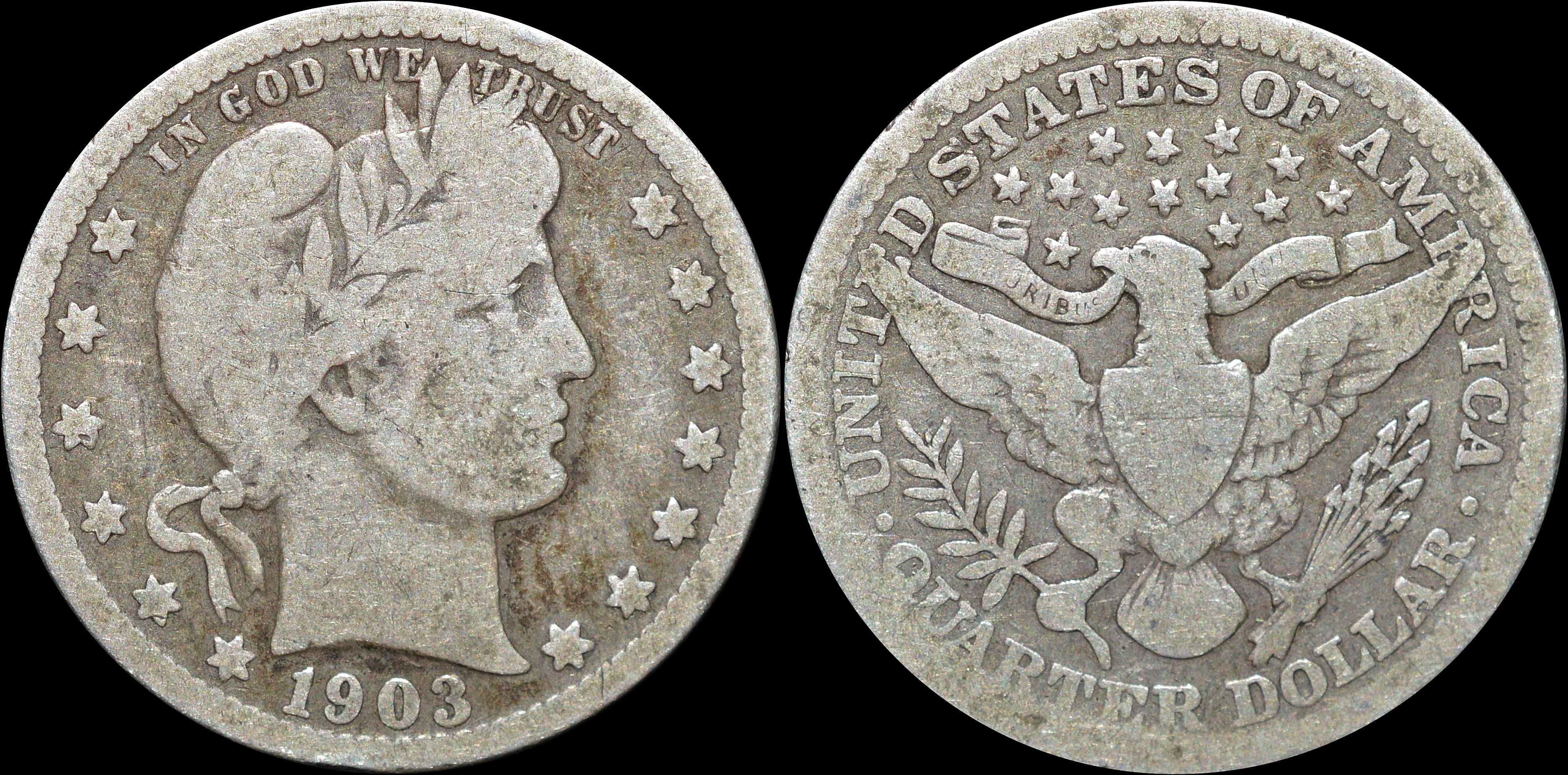 NorCollect:  USA 1 Quarter  1903  Sølv