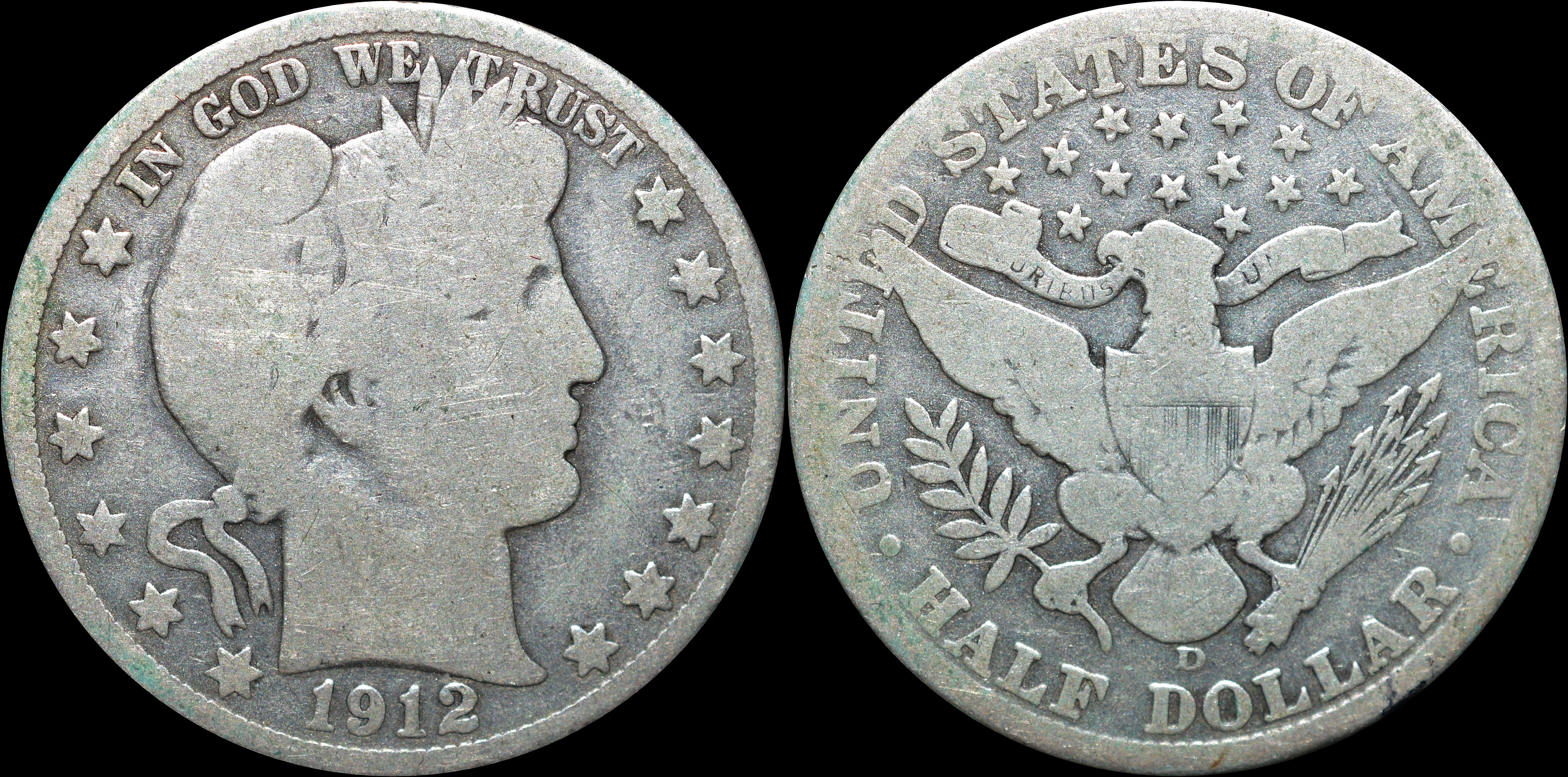 NorCollect: USA ½ Dollar 1912 D Sølv
