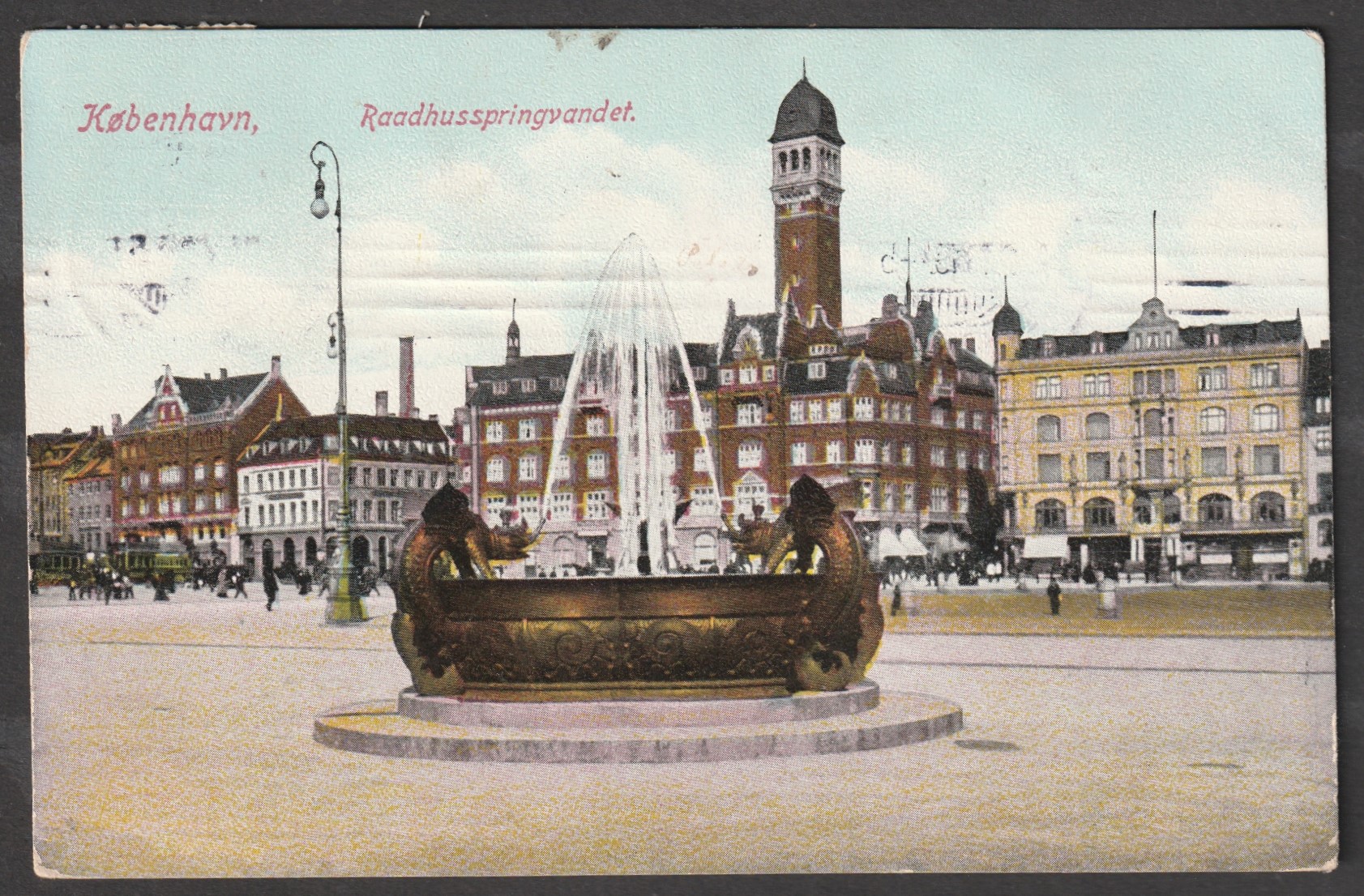 København. Raadhusspringvandet