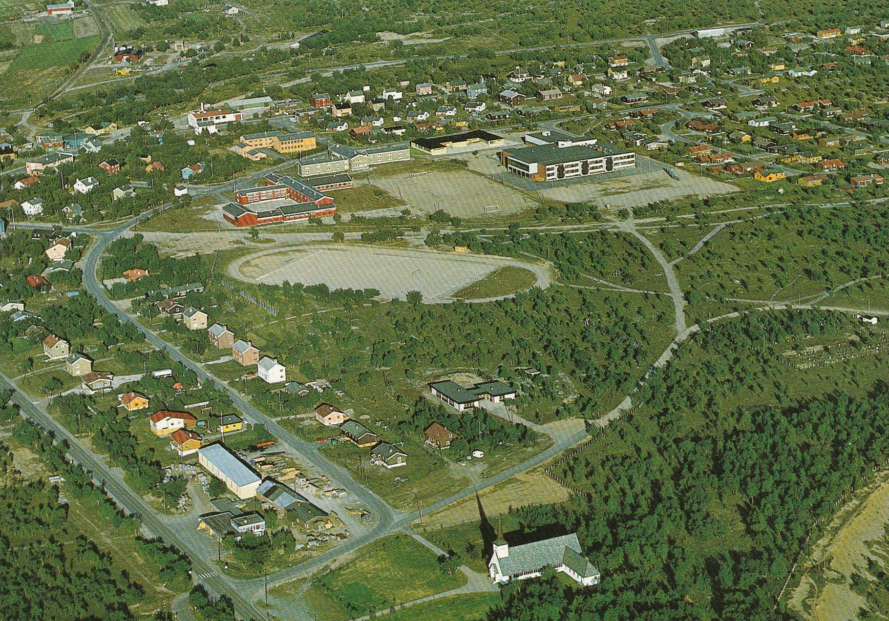 Lakselv . Utsikt over stedet . Aune F-10035-1