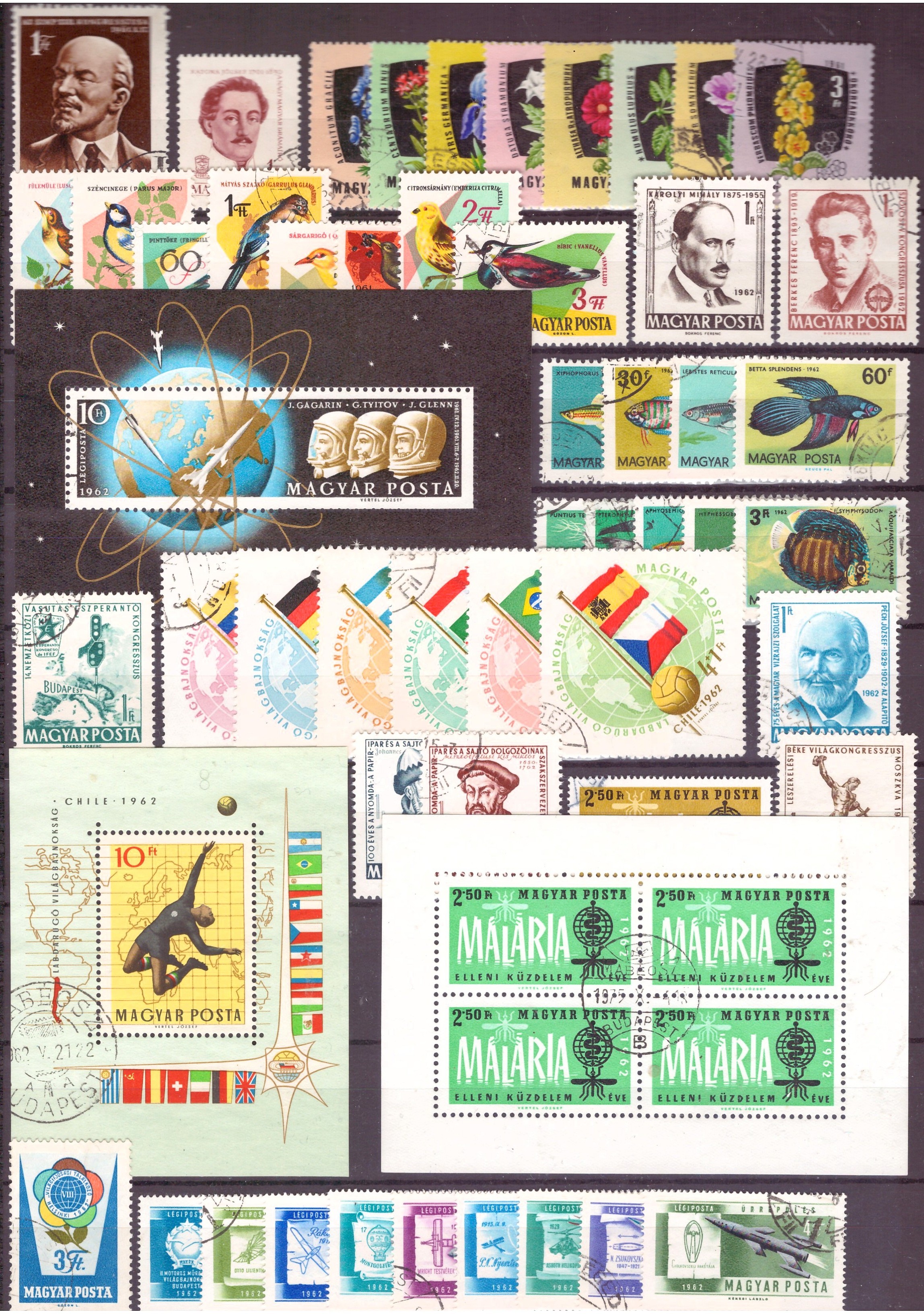UNGARN. DIV.1961-63. PENT RUNDSTEMPLA. (617,-)