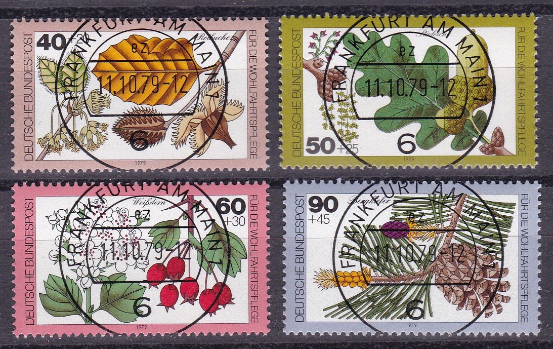 BRD 1979. Michel # 1024-1027. Lux-stemplet serie