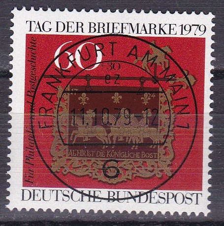 BRD 1979. Michel # 1023. Lux-stemplet merke