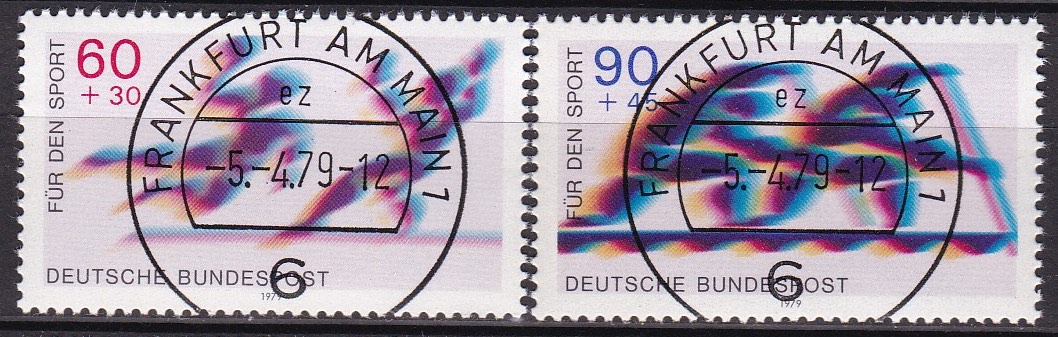 BRD 1979. Michel # 1009-1010. Lux-stemplet serie
