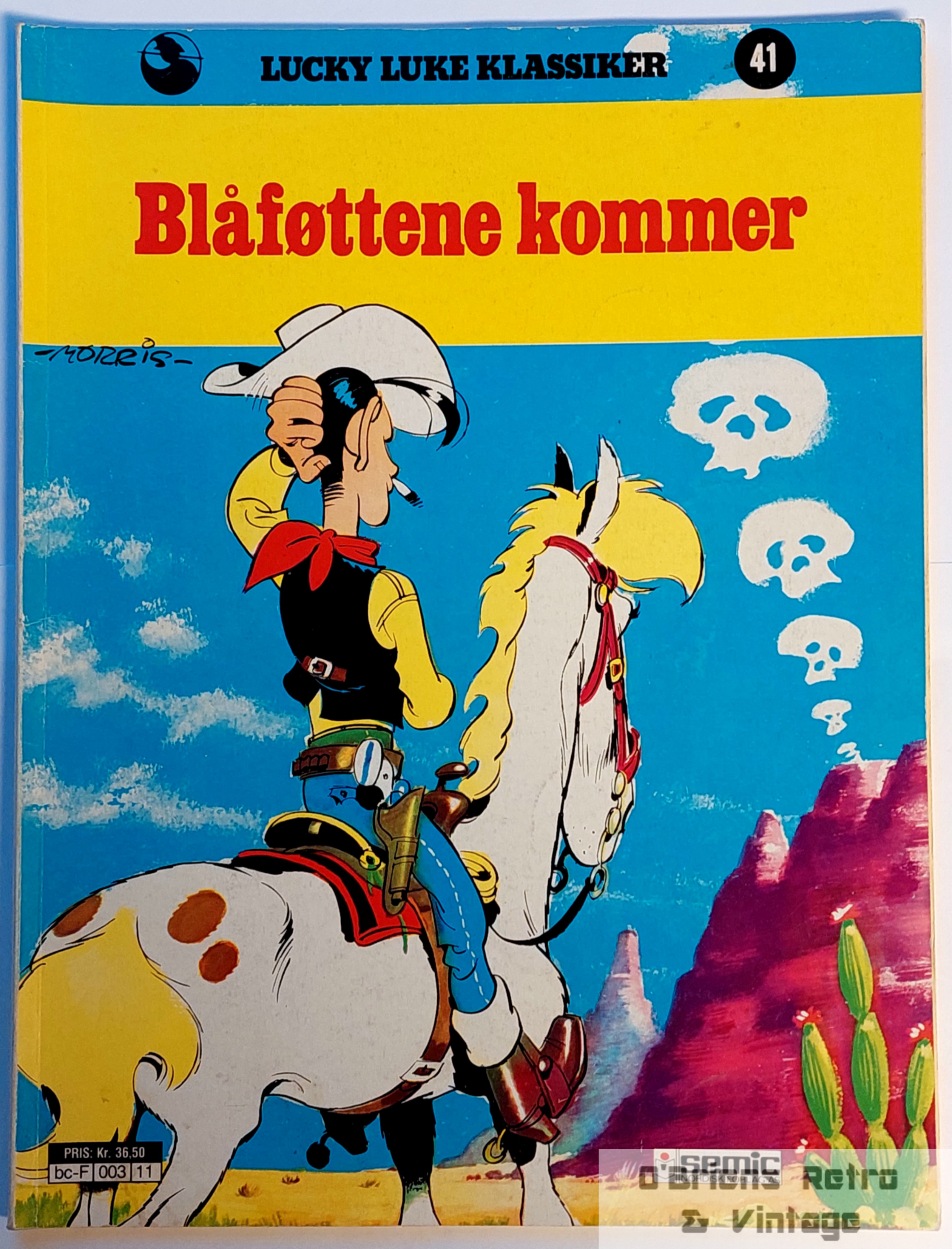 Lucky Luke Klassiker - Nr. 41 - Blåføttene kommer - Semic - 1983