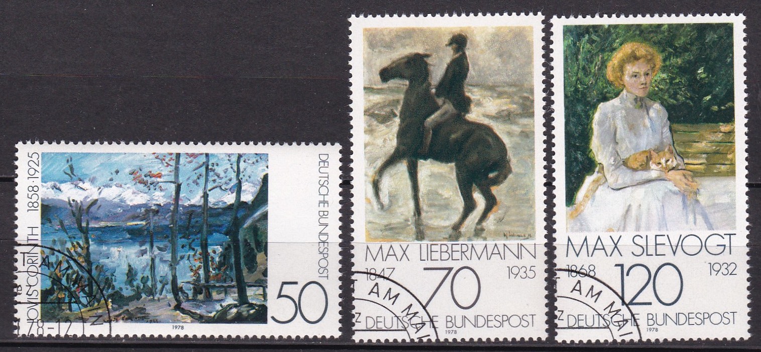 BRD 1978. Michel # 986-988. Stemplet serie