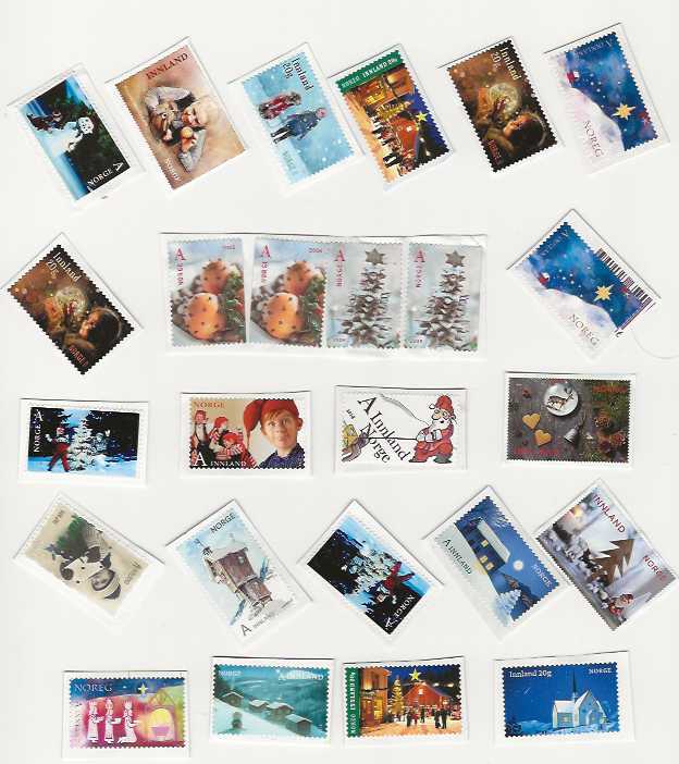 25 ST POSTKLIPP U/STEMPEL