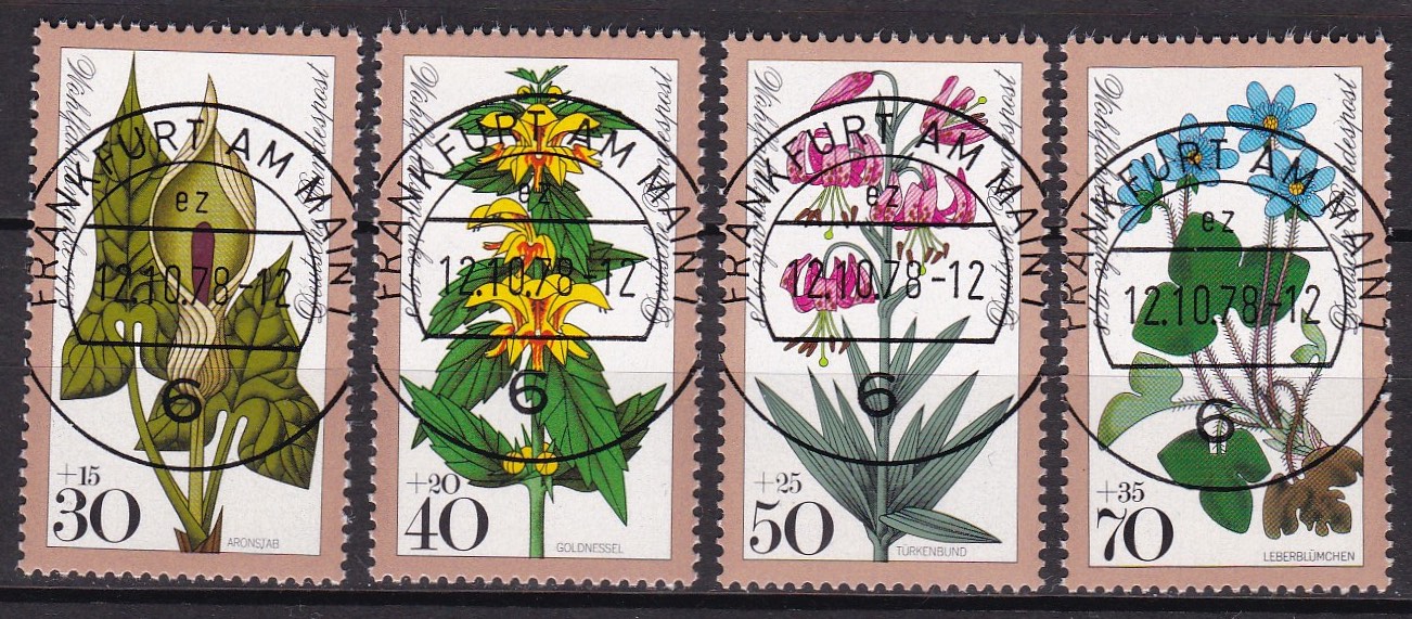 BRD 1978. Michel # 982-985. Lux-stemplet serie
