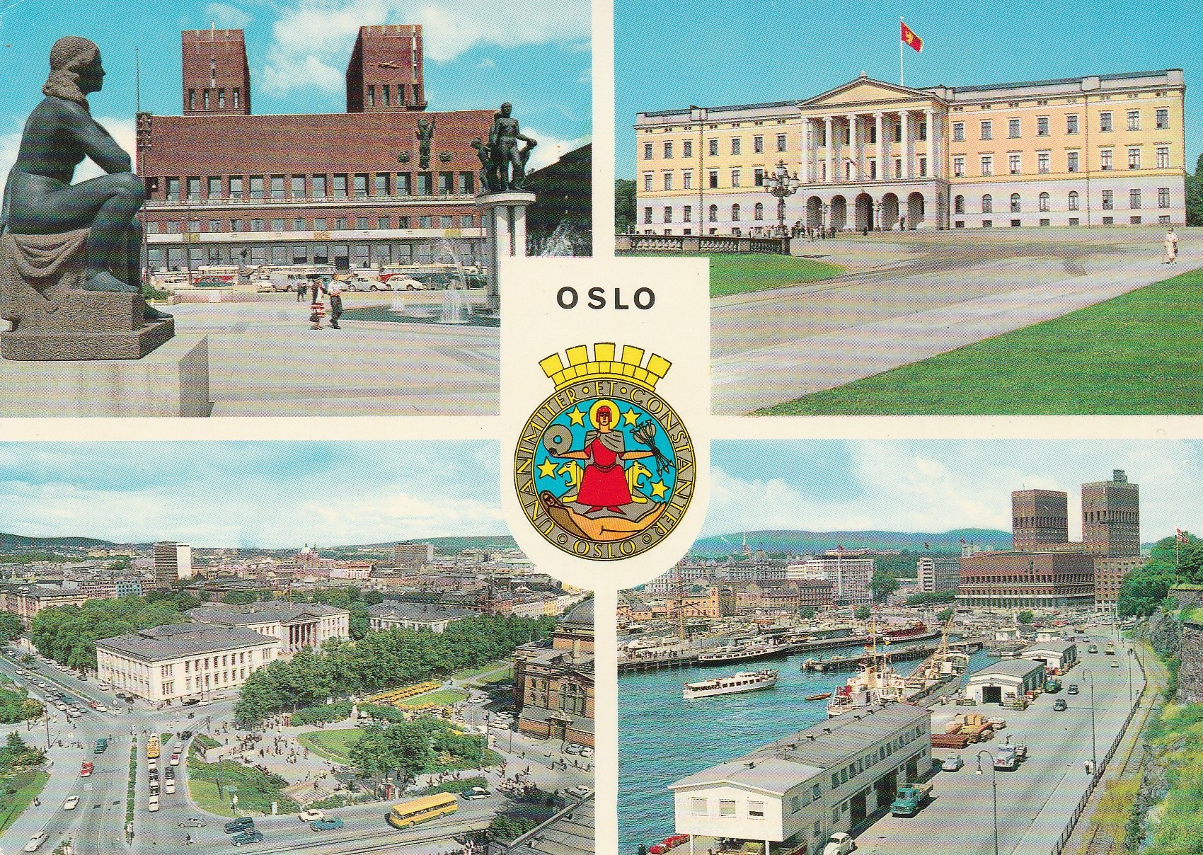Eldre kort fra Oslo. Aune M-1674-4