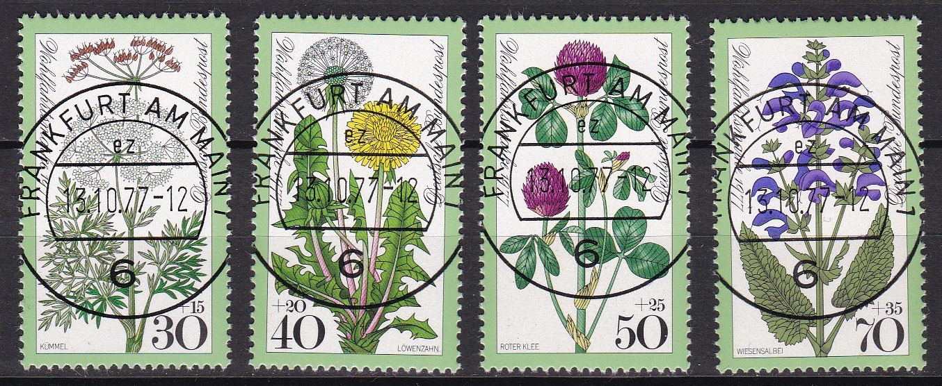 BRD 1977. Michel # 949-952. Lux-stemplet serie