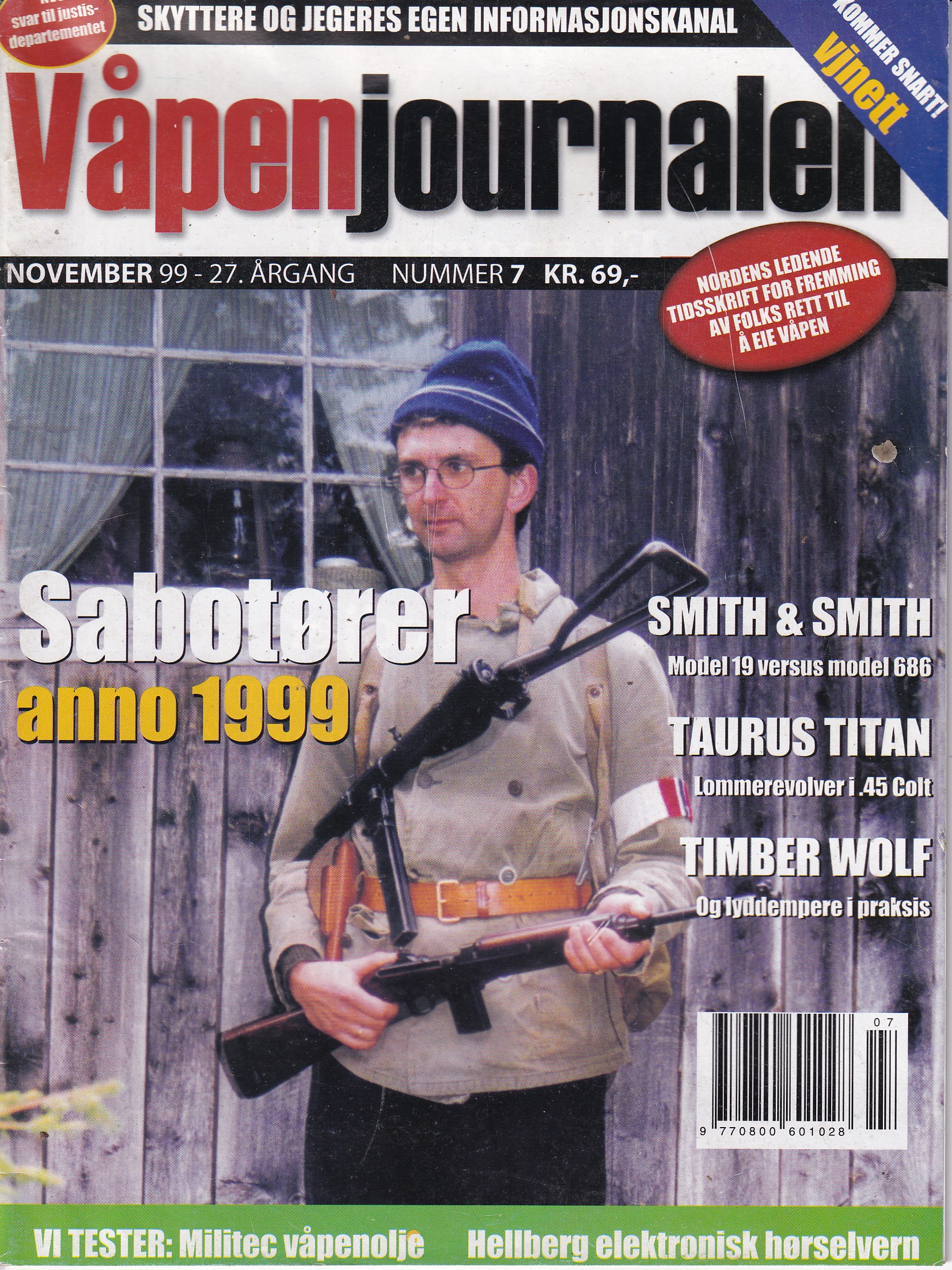 Våpenjournalen.  November 1999
