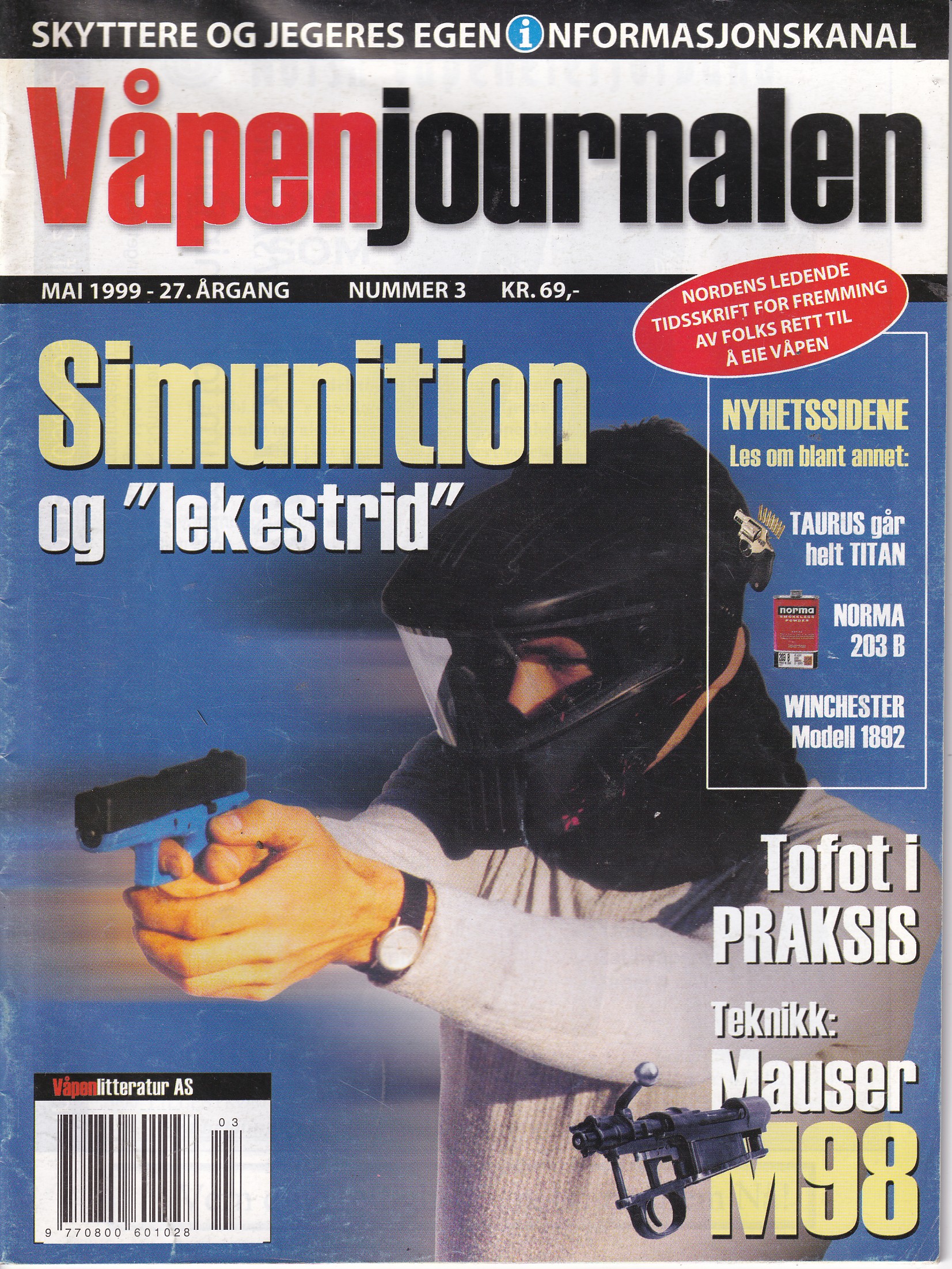 Våpenjournalen.  Mai 1999