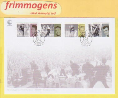 Populærmusikk,  Norge FDC NK 1729-32 (49052)