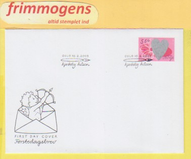 Valentins Dag, Norge FDC NK 1497 (49055)