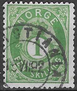 Norge NK 16 IIa - verdi 80 NOK