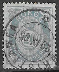 Norge NK 40 IIbyX klassificert af H.J. Enger  - verdi 1.600 NOK