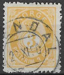 Norge NK 51 IIIa klassificert af H.J. Enger  - verdi 100 NOK
