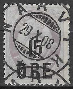 Norge NK 92a NARVIK  - verdi 110 NOK
