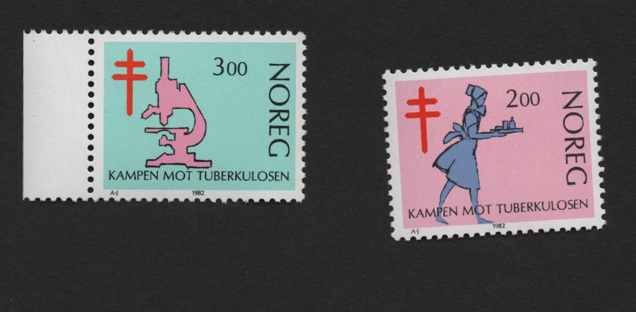 NK 910 og NK 911 postfrisk