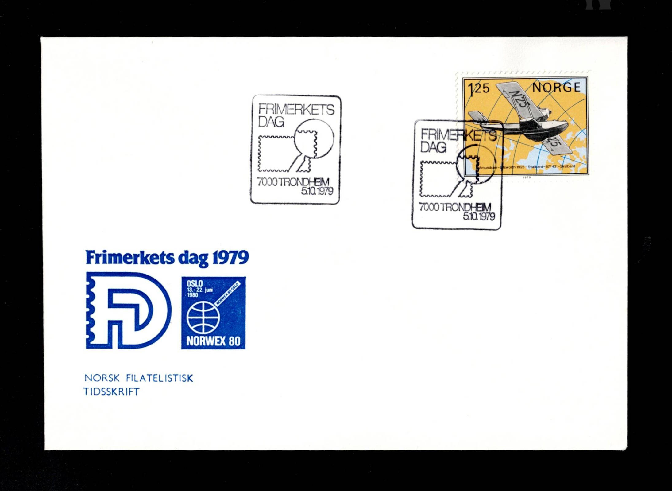 FDC 1979 NK850 TRONDHEIM vignet NFT