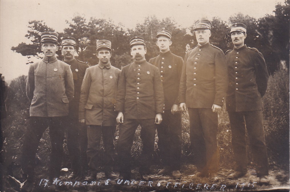 17. kompani. Underoffiserer 1915